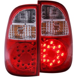 ANZO 2005-2006 Toyota Tundra LED Taillights Red/Clear