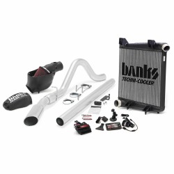 Big Hoss Bundle Complete Power System W/Single Exhaust Chrome Tip 5 Inch Screen 08-10 Ford 6.4L ECSB-CCSB to SWB Short Wheelbase Banks Power