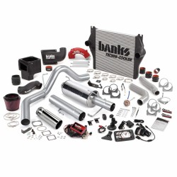 Big Hoss Bundle Complete Power System W/Single Exhaust Chrome Tip 5 Inch Screen 06-07 Dodge 325hp CCLB Banks Power