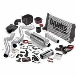 Big Hoss Bundle Complete Power System W/Single Exhaust Chrome Tip 5 Inch Screen 06-07 Chevy 6.6L LLY-LBZ SCLB Banks Power