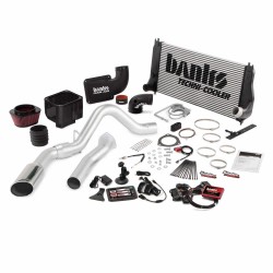 Big Hoss Bundle Complete Power System W/Single Exhaust Chrome Tip 5 Inch Screen 07-10 Chevy 6.6L LMM ECSB-CCLB to Banks Power