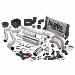 Big Hoss Bundle Complete Power System W/Single Exhaust Chrome Tip 5 Inch Screen No Catalytic Converter 02-04 Chevy 6.6L LB7 SCLB Banks Power