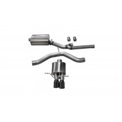 Corsa Performance 2.5 Inch Cat-Back Sport Single Rear Exhaust 3.0 Inch Black Tips 00-2002 Audi S4 B5 2.7T Stainless Steel Corsa Performance