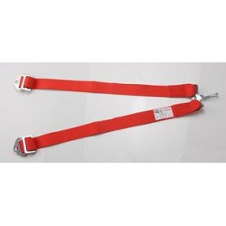RaceQuip  Auto Racing Harness Conversion Belt; 5 Pt to 6 Pt Latch and Link; SFI 16.1; Red