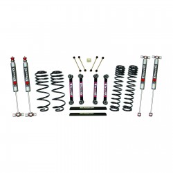 Skyjacker  4 Inch Dual Rate Long Travel One Box Kit w/OE Style Front and Rear Lower Links and M95 Monotube Shocks TJ/LJ 1997-2002 Jeep Wrangler 