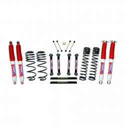 Skyjacker  4 Inch Dual Rate Long Travel One Box Kit w/OE Style Front and Rear Lower Links and Hydro 7000 Shocks TJ/LJ 2003-2006 Jeep Wrangler/Unlimited  
