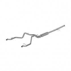 MBRP 2.5 Inch Cat Back Exhaust System For 19-20 Silverado/Sierra 1500 6.2L Dual Rear 304 Stainless Steel 