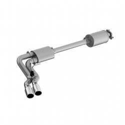 MBRP 3 Inch Cat Back Exhaust System For 15-20 Ford F-150 Pre Axle Dual Outlet Aluminized Steel Street Version 
